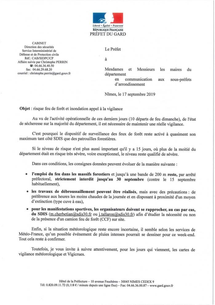 1 lettre aux maires septembre 2019
